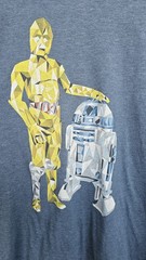 Star Wars Mad Engine Large Mens T-Shirt Vintage R2-D2 And C-3PO