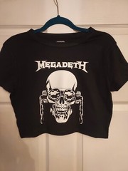 Megadeth crop top MEGADETH Baby Tee Megadeth shirt any size xs to xxl