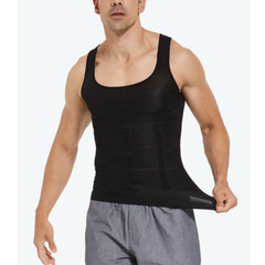 Men Slimming Body Shaper Waist Trainer Tank Top Fat Burn Belly Compression Vest