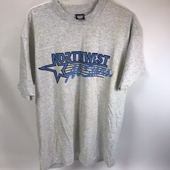 Vintage Single Stitch T shirt Screen Stars USA XL Northwest Allstars Marled Gray