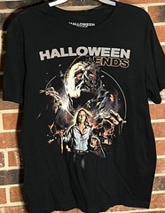 Fright Rags HALLOWEEN ENDS Laurie Strode Graphic Design Mens Shirt L – Large OOP