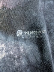 The Mountain Wolf Lightning Moon Tie Dye Graphic T-Shirt Size M Printed In USA