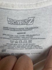 Dragon Ball-Z Super Saiyan T-shirt size Adult Medium White