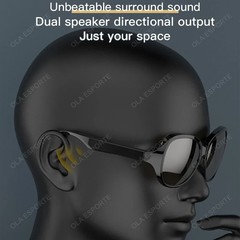 AI Smart Glasses Wireless Bluetooth V5.3 Sunglasses Outdoor Sport Call Music Te