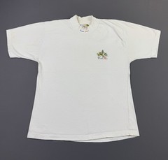 Rare Vintage 90s Costa Rica Animals Sede Cumbre De La Tierra White Medium Tee