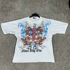 VINTAGE Mecca Shirt Mens Extra Large White Since Day One Hip Hop Big Print