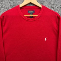 Polo Ralph Lauren Thermal Shirt Mens XL Red Long Sleeve Waffle Thermal Fleece