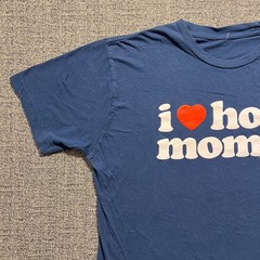 I Heart Hot Moms T Shirt M Navy Blue Now and Zen Funny Humor Novelty Tee Medium