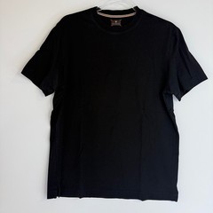 Left Coast Tee T-Shirt Mens M Black 100% Pima Cotton Crew Neck 2 Pack Luxury