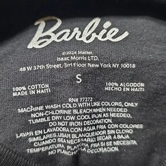 Barbie Men’s Logo Graphic Short Sleeve Black T-Shirt Size Small New