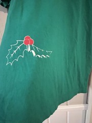 Grunt Style ‘Tis The Season Men’s 2XL Green Christmas T-shirt With Holly EUC