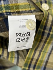 PHIGVEL 22SS Madras Check Short Sleeve Shirt Size S