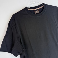 Left Coast Tee T-Shirt Mens M Black 100% Pima Cotton Crew Neck 2 Pack Luxury