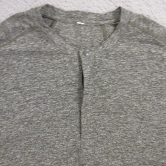Lululemon Mens Henley Shirt size S-M Long Sleeve Stretch Performance Warm Thick