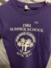 Vintage Sport T’s Shirt Adult Mens Large Purple Short Sleeve Summer School 80s