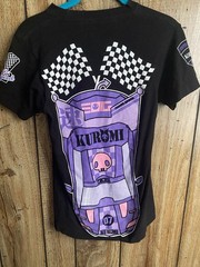 Sanrio Kuromi Tokyo Speed JDM Racing Graphic Tee Shirt Black Small Bioworld