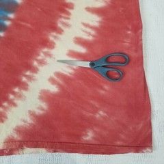 Pink Dolphin Men’s Red Tie Dye Front Back Graphic Short Sleeve T-Shirt Size XXL