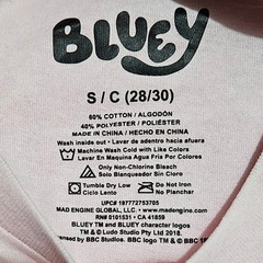 Bluey Smoochy Kiss Pink T-Shirt Men’s Small Shirt Bingo Bandit Chilli Heeler