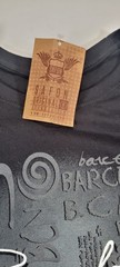 NWT Vintage Spain Barcelona T-Shirt Black Size 3XL Short Sleeve Crew Neck