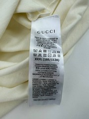 Gucci Mens Original Gucci 616036 Off-White Short Sleeve T-Shirt Size 4XL