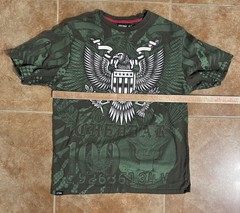 Y2K Contender Cheddar Money 100 Dollar Bill Green Short Sleeve Crew XL Tee Shirt