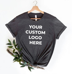 Personalised TShirt Your Text Logo Photo Printed Custom t-shirt Party Cotton Top