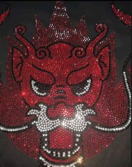 New Men Luxury Scorpion Rhinestones Fashion Black T-Shirt High Quality