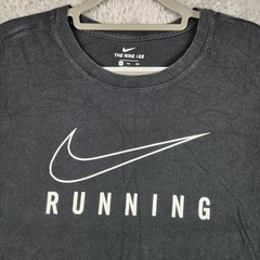 Nike Running Shirt Mens 2XL Gray Swoosh Graphic Sports Outdoor Athletic Workout