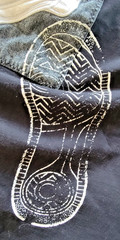 Vintage Raw Blue Mens 2XL Black White Grey Lace Up Buckle Sneaker Tank Top Shirt