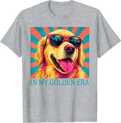 Funny in My Golden Retriever Era Cool Dog Mom Graphic T-Shirt