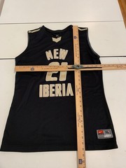 Nike New Iberia High Basketball Jersey XL Black Yellow Jackets Louisiana Sports