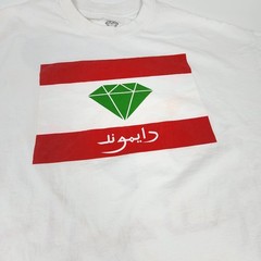Diamond Supply Co Arabic Logo Graphic T-Shirt XXXL White Made in USA Skate Shirt