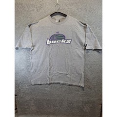 Puma T Shirt Mens 2XLT Grey Milwaukee Bucks Basketball Vintage 90s Streetwear