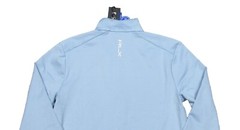 RLX Ralph Lauren Men’s Light Blue Solid 1/4 Zip Fleece Lined Pullover Shirt