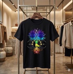 Chakra Tree of Life Moon Phases Yoga Spiritual T-Shirt Unisex – H207