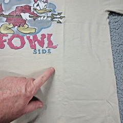 Vtg 802 Donald Duck Tshirt The Fowl Side Graphic Spots Unisex Medium Disney