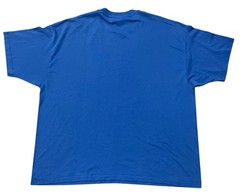 Hanes Blank T-Shirt Size 2XL Blue Heavyweight 50/50 Single Stitch Vintage 80s