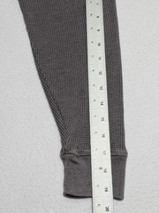 Seven7 Men’s Waffle Knit Thermal Crewneck XL Charcoal Gray Cotton Blend