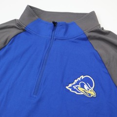 Delaware Blue Hens Colosseum 1/4 Zip Windshirt Pullover Mens XL Blue NWT