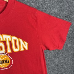 Vintage Houston Rockets Shirt Mens Large Red 80s Champion Basketball NBA Sports