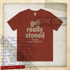 Get Really Stoned… Drink Wet Cement 1981 Vintage Men’s T-Shirt