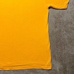 Vintage 90s Maryland Puff Print T Shirt Mens Large Yellow Deer Animal Tultex Tee