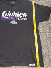 Cookies Purps Till It Hurts Graphic T-Shirt Men’s Large Black Streetwear Tee
