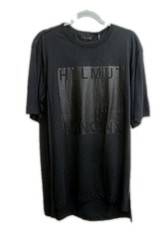 Helmut Lang T Shirt Black on Black Box Fit Film Print Men Large