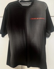 Prada Men’s S Geometric Logo Crew Neck Short Sleeve T-Shirt Black/White SJN282