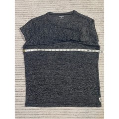 Express Mens XL Charcoal Gray Marl Long Sleeve Thermal Crew Neck Shirt