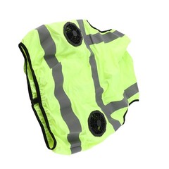 Cool Vest Summer Cooling Fan Waistcoat Air Conditioned Reflective Stripe