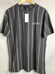 New Look NWT Striped Gray Tee MCMXCI Adult Size XS NEW MEN