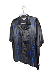 Vintage Pop Icon S/S Shirt Black Foil w/ Blue Lightning Panels 90’s USA Large