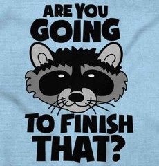 Trash Panda Funny Foodie Lazy Diet Cheat Day Womens or Mens Crewneck T Shirt Tee